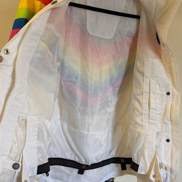 Tipsy Elves Women's Rainbow Road Snowboard / Ski Jacket NWOT W-S - Picture 3 of 4